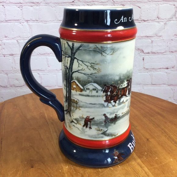 Vintage Budweiser 1990 Collector’s Series “An American Tradition” Ceramic Stein - Picture 4 of 8